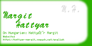 margit hattyar business card